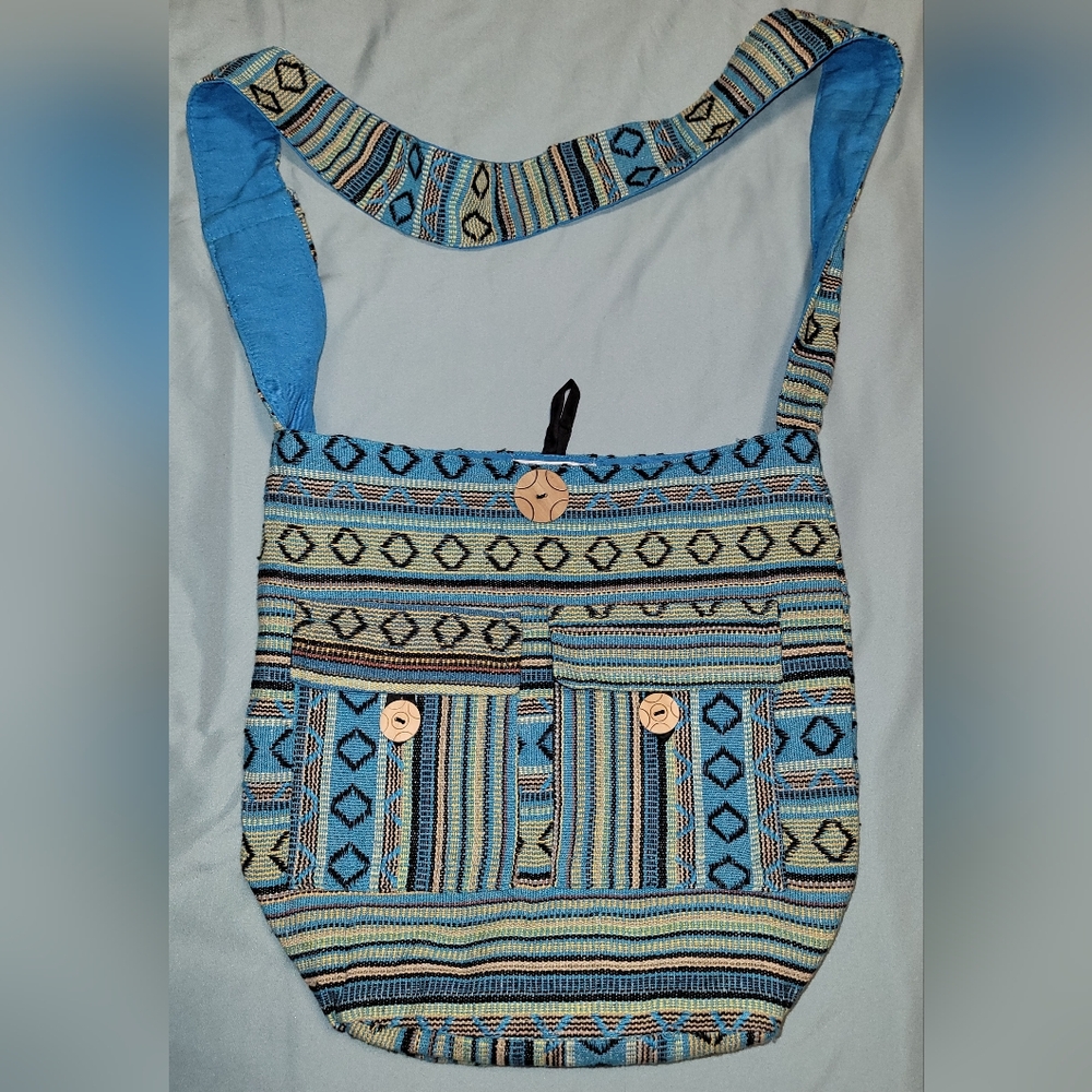 Tribe Azure Fair Trade Shoulder Bag